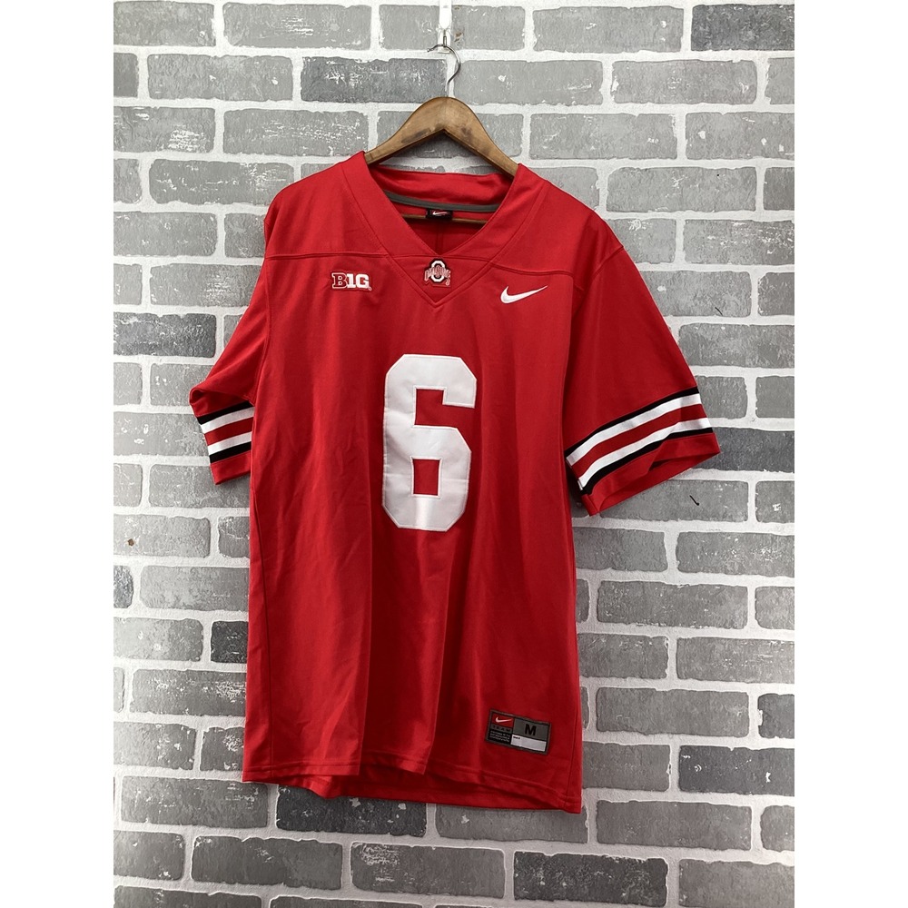 Nike Ohio State Buckeyes Kyle McCord #6 Football Jersey Red Mens Medium